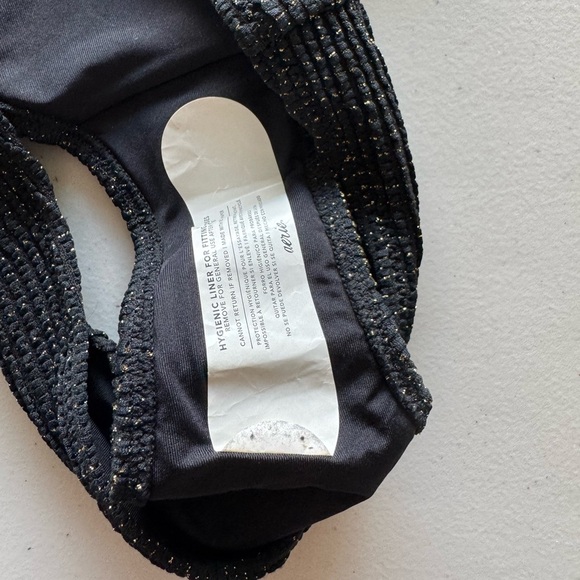 Aerie Charcoal Textured Bikini Bottom - Picture 3 of 4